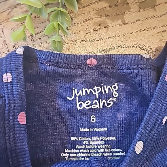 Long Sleeve polka dot top size 6 Jumping Beans - Picture 4 of 8